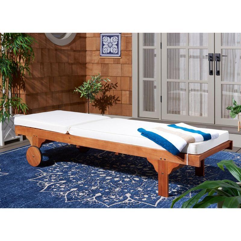Newport Lounge Chair - Outdoor - PAT7022 - Natural/Beige -Safavieh