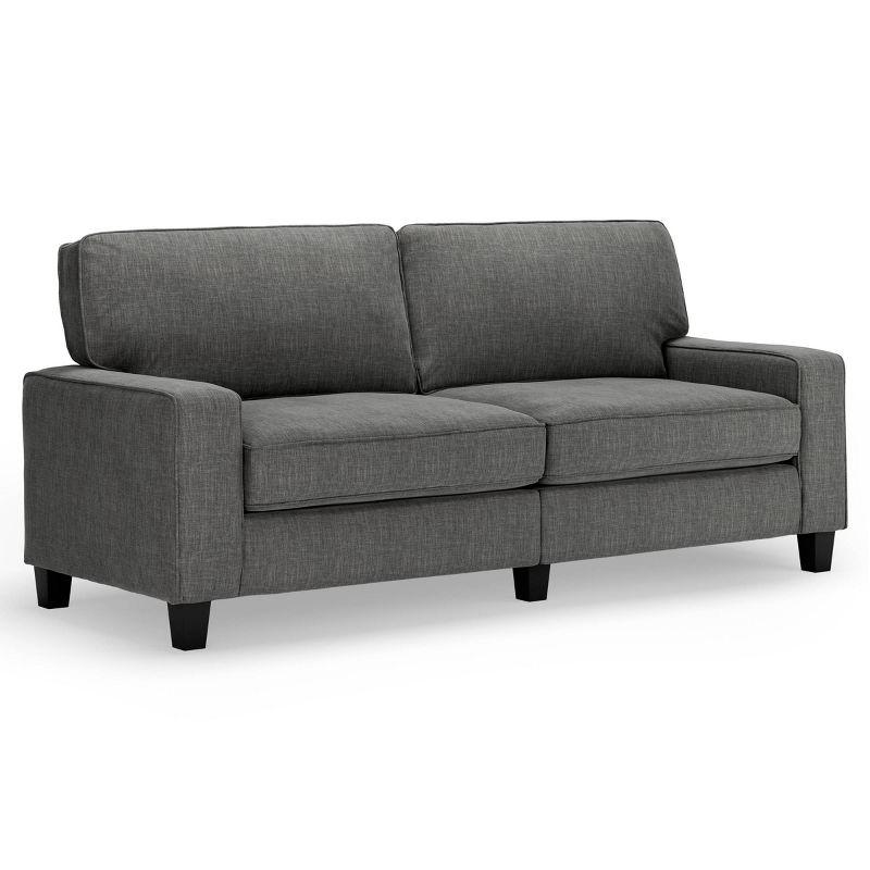 Serta Palisades 78" Track Arm Sofa, Easy Care Fabric, Soft Pillow Back, Pocket Coil Seat Cushions