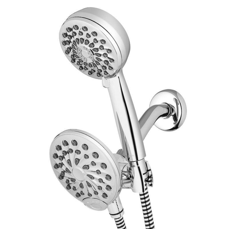 Waterpik Chrome 8-Setting Handheld and Rain Showerhead Combo