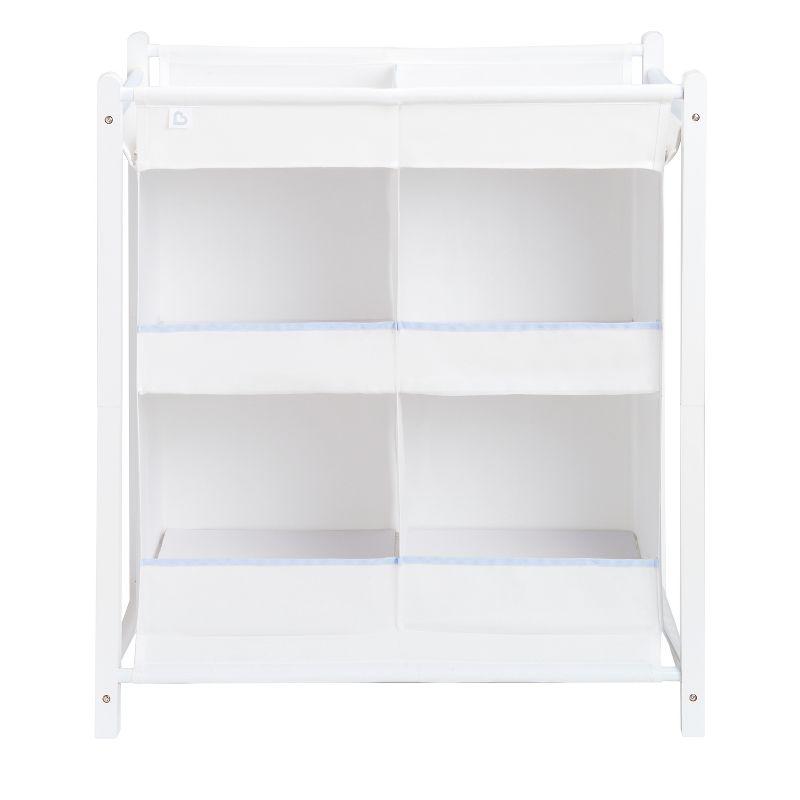 White Fabric Nursery Essentials Organizer with Shelves