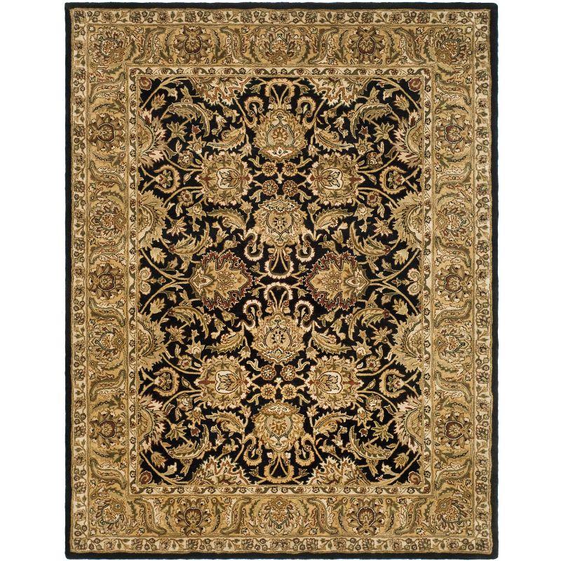 Classic CL252 Hand Tufted Area Rug - Black/Gold - 7'6"x9'6" - Safavieh.