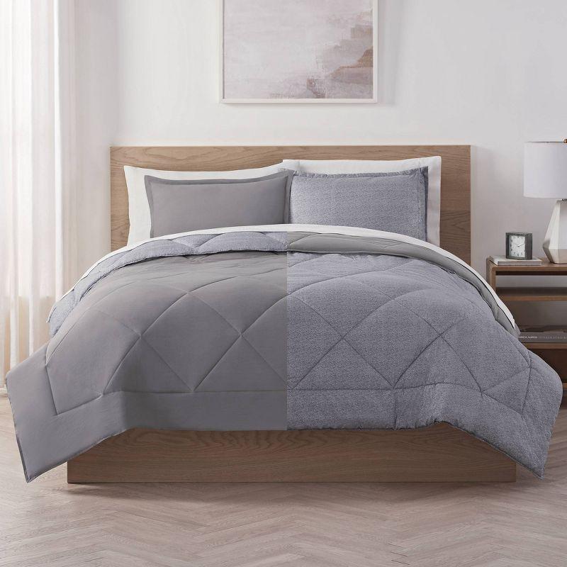 Supersoft Bed in a Bag Reversible Comforter Set - Serta