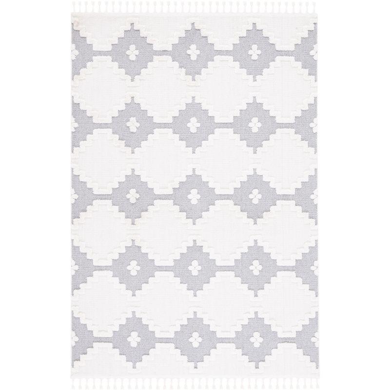 Marrakesh MRK532 Power Loomed Area Rug - Ivory/Grey - 8'x10' - Safavieh.
