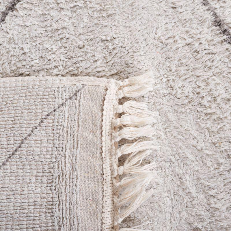 Easy Care ECR210 Hand Woven Machine Washable Indoor Area Rug - Grey/Ivory - 5'x8' - Safavieh