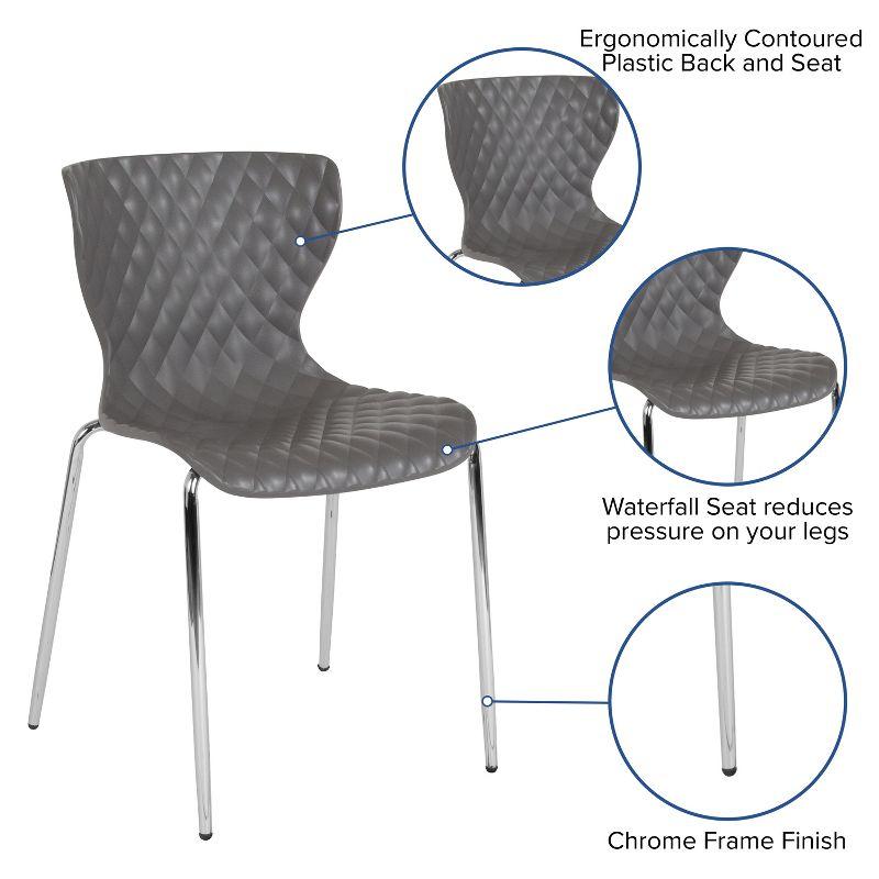 Flash Furniture Lowell Contemporary Plastic Stack Chair