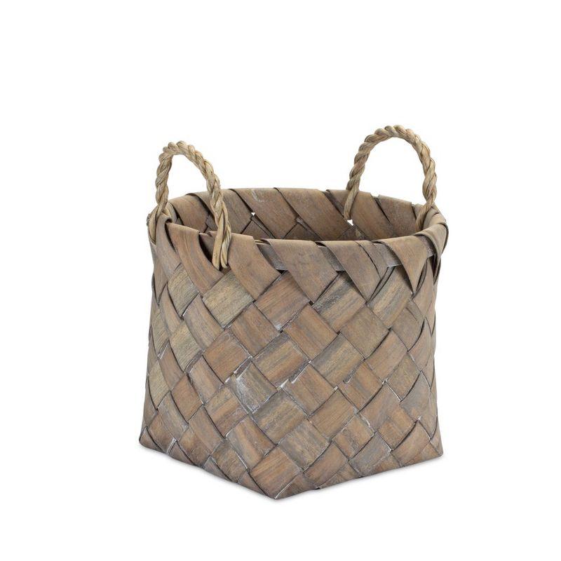 Melrose Natural Wicker Basket (Set of 3)