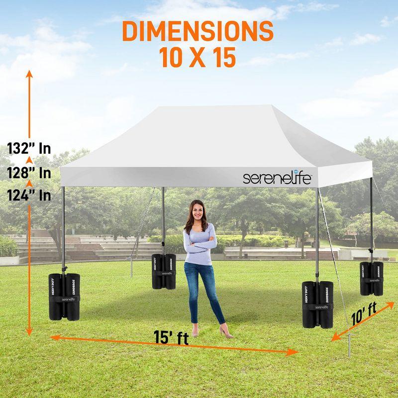 15 Ft. W x 10 Ft. D Steel Pop-Up Canopy