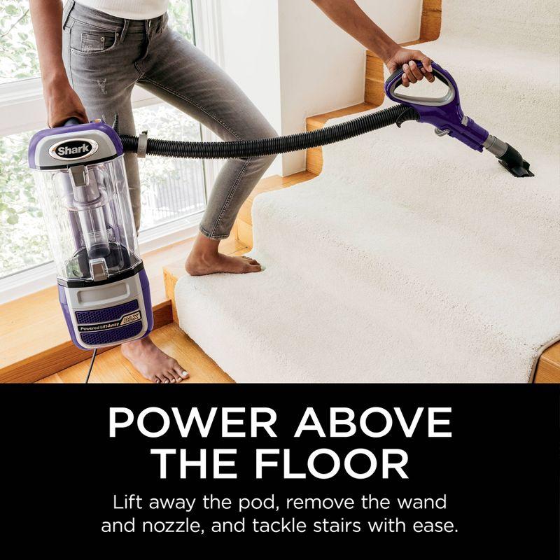 Shark Navigator Powered Lift-Away Upright Vacuum - NV586: HEPA Filter, Pet Hair, Swivel Head, Multi-Surface, 25' Cord