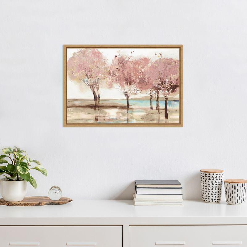 Amanti Art Spring Transition (Trees) by Allison Pearce Canvas Wall Art Print Framed 23 x 16-in.