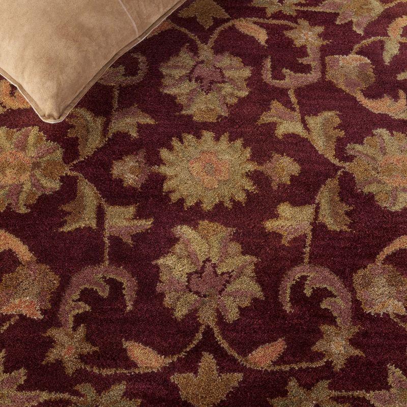 Antiquity AT52 Hand Tufted Indoor Accent Rug - Wine/Gold - 2'x4' - Safavieh