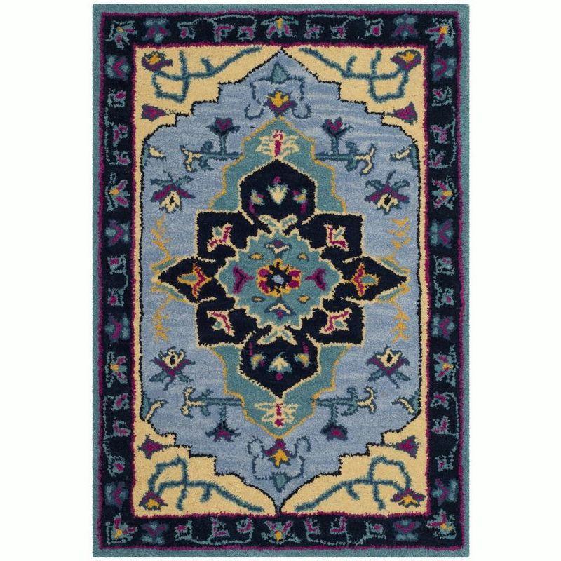 Bellagio BLG506 Hand Tufted Accent Rug - Light Blue/Multi - 2'x3' - Safavieh.