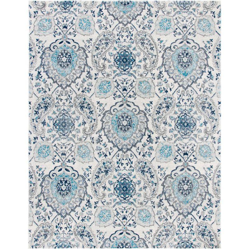 Madison MAD600 Power Loomed Indoor Area Rug - Cream/Light Grey - 6'7"x9'2" - Safavieh