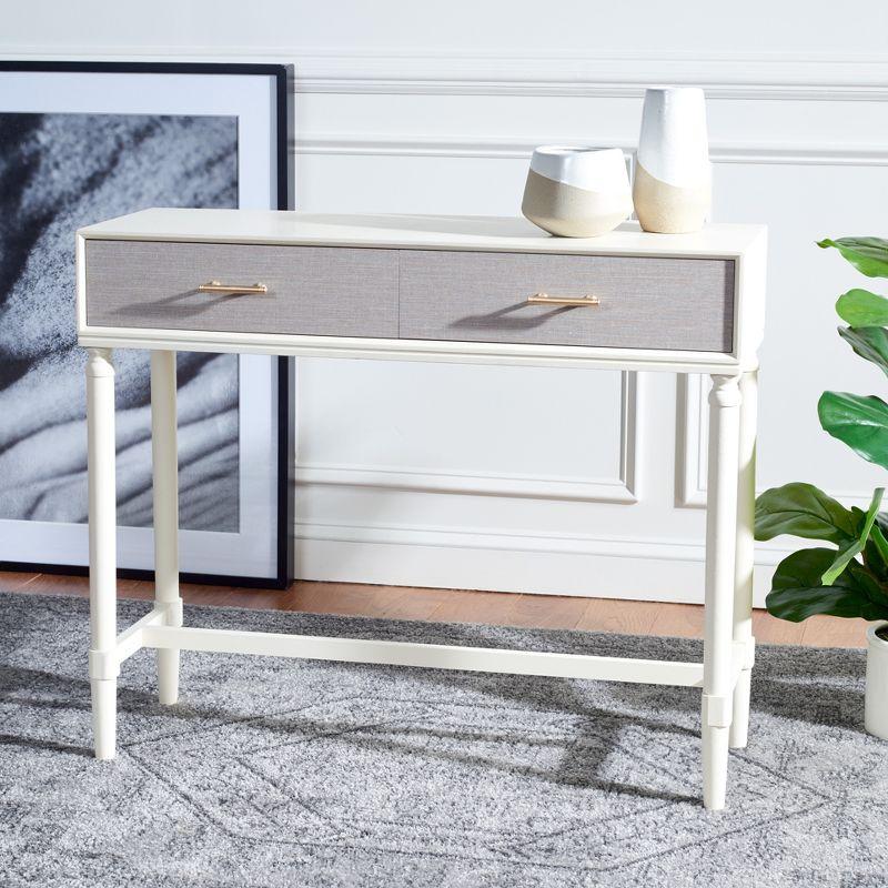 Estella 2 Drawer Console Table - CNS5731A - White - Safavieh
