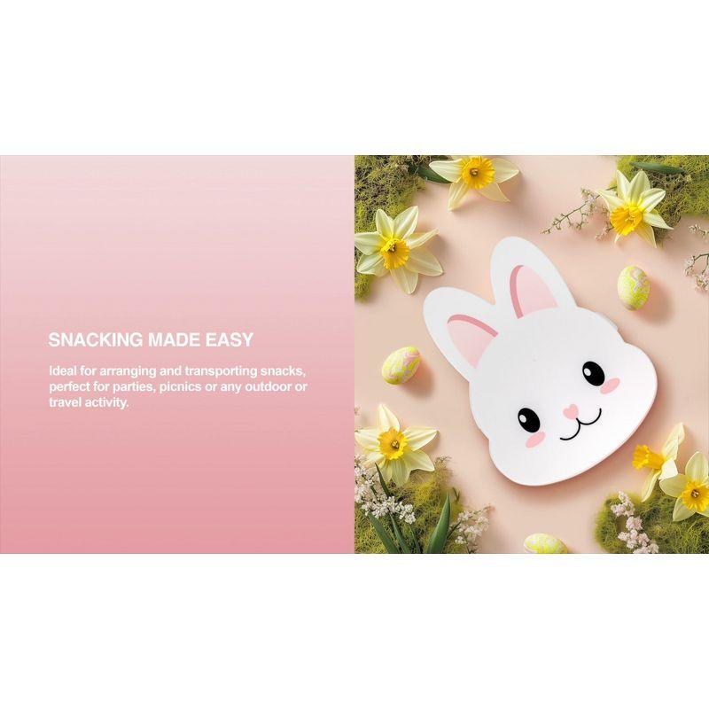 Cook With Color Bunny Snack Box Food Storage Container Pink