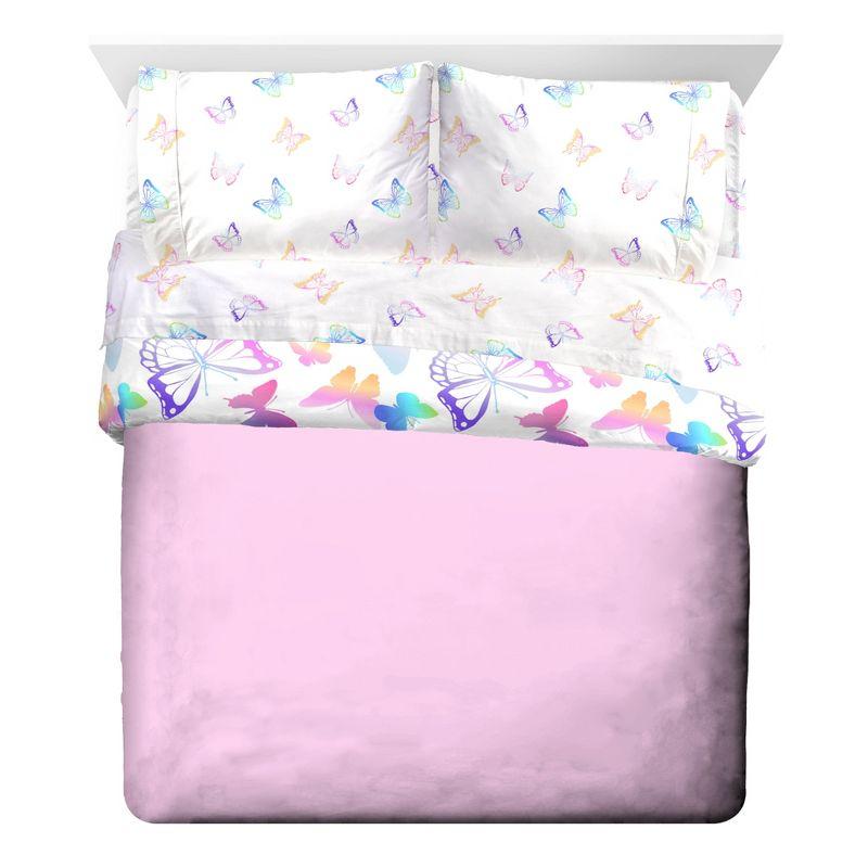 Saturday Park Ombre Butterflies 100% Organic Cotton Bed Set