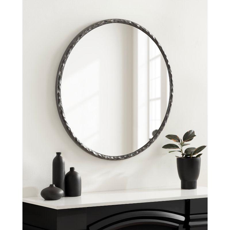 Kate & Laurel All Things Decor 26"x26" Jedda Decorative Wall Mirror Pewter