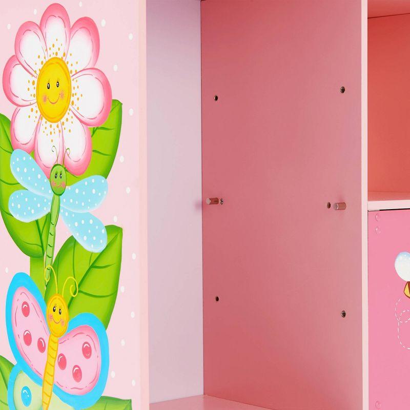 Teamson Kids Magic Garden 31.5" H x 35.5" W Cube Bookcase