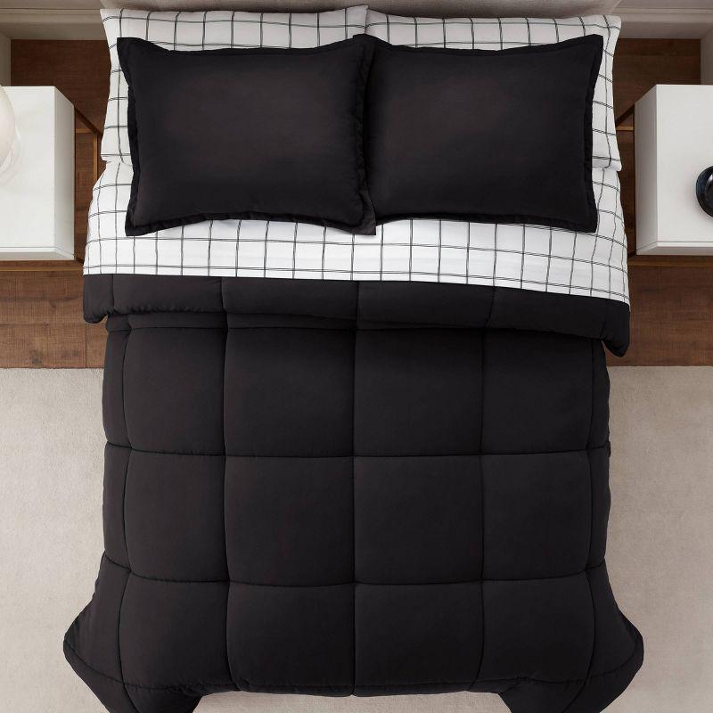 Serta Serta Simply Clean Microfiber Reversible 7 Piece Comforter Set