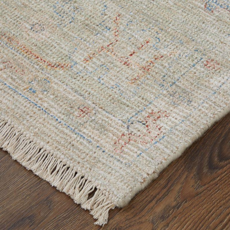 Caldwell Transitional Floral & Botanical Brown/Tan/Blue Area Rug