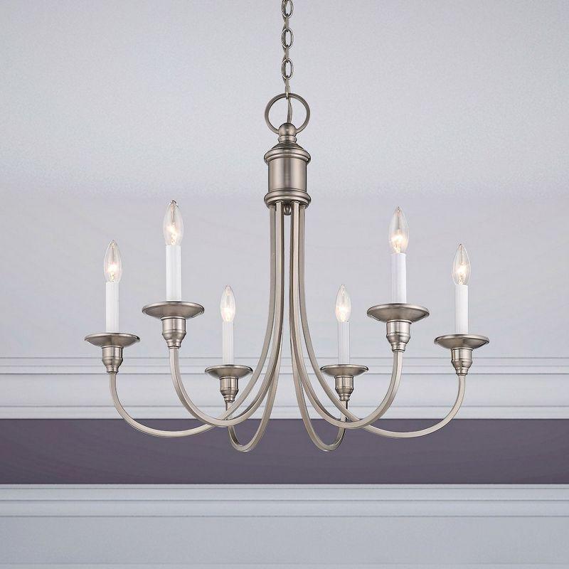 Livex Lighting Cranford 6 - Light Chandelier in  Polished Nickel