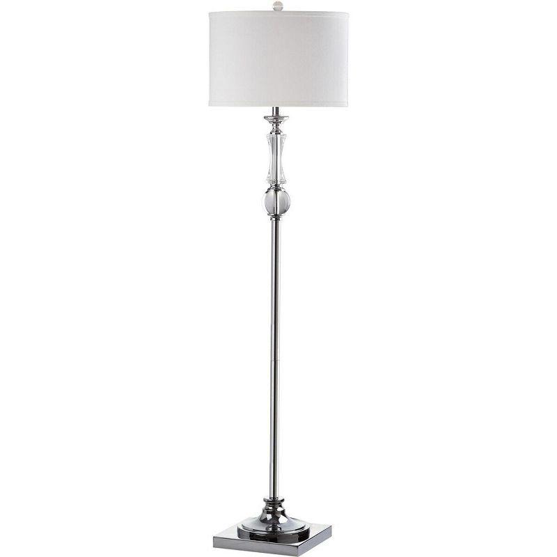 Canterbury 60'' Clear Crystal and Chrome Traditional Floor Lamp