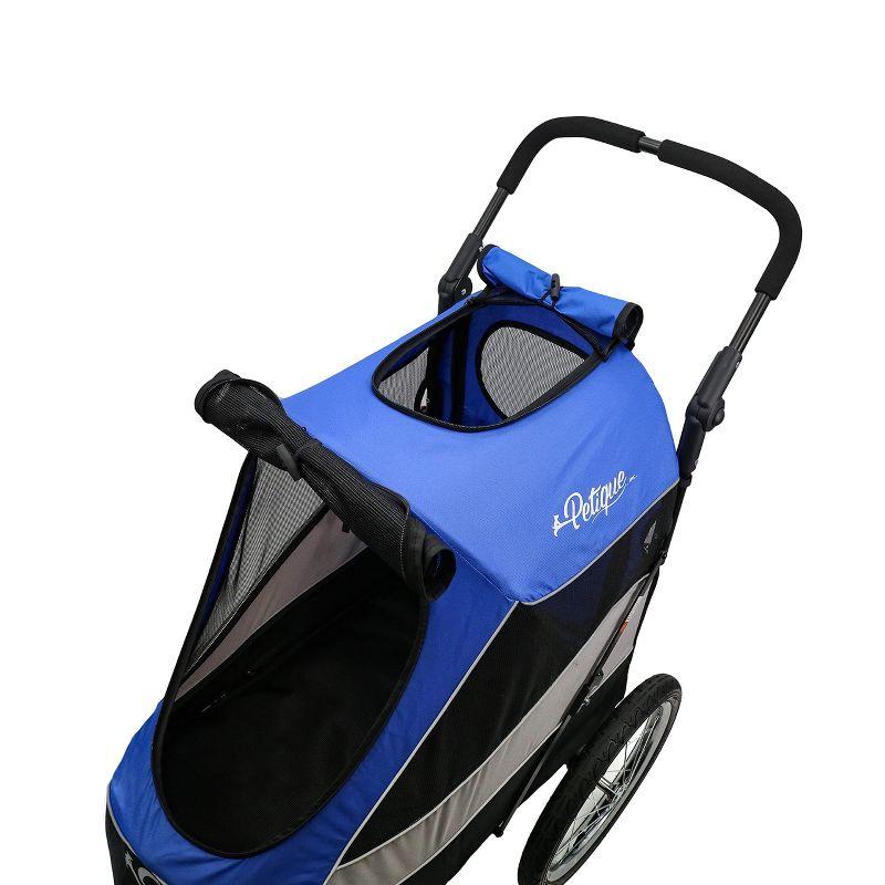 Petique Trailblazer Jogger, Dog Cart for Medium Size Pets, Ventilated Pet Stroller for Cats & Dogs