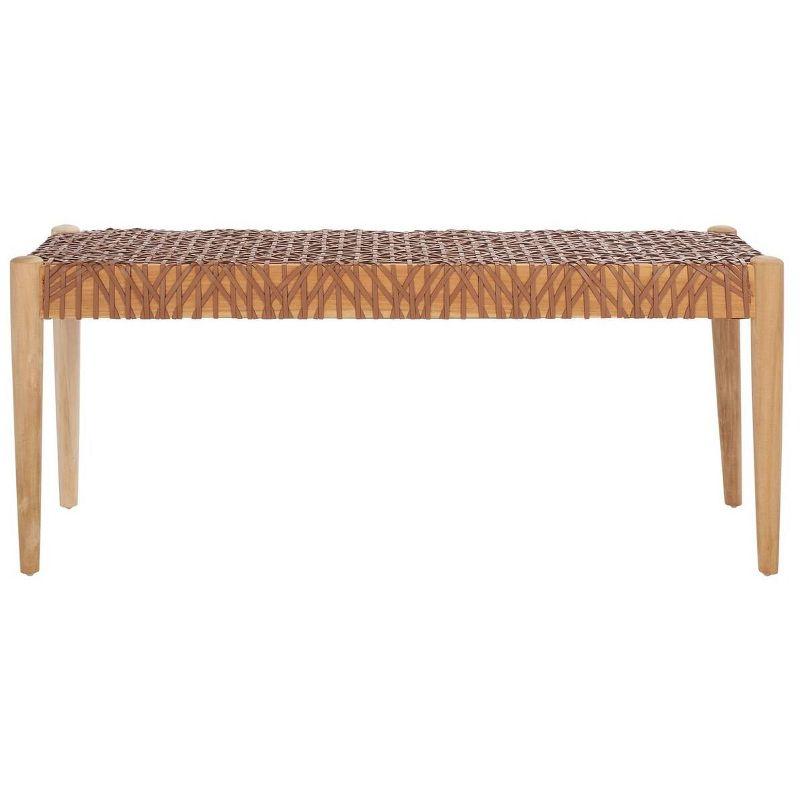 Kazbah 47" Genuine Leather Bench