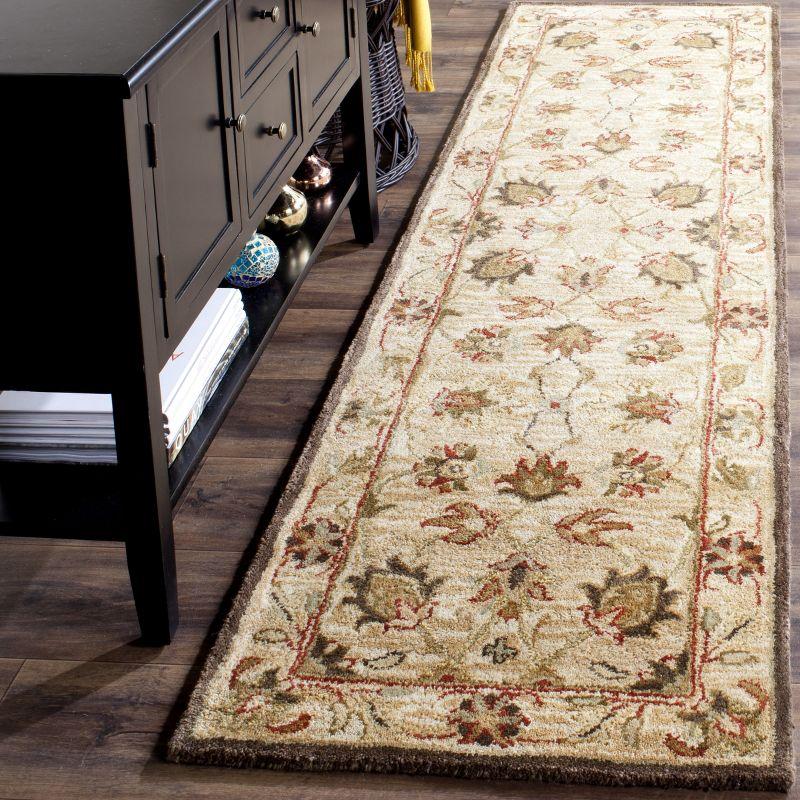 Antiquity AT812 Hand Tufted Indoor Runner Rug - Beige/Beige - 2'3"x8' - Safavieh