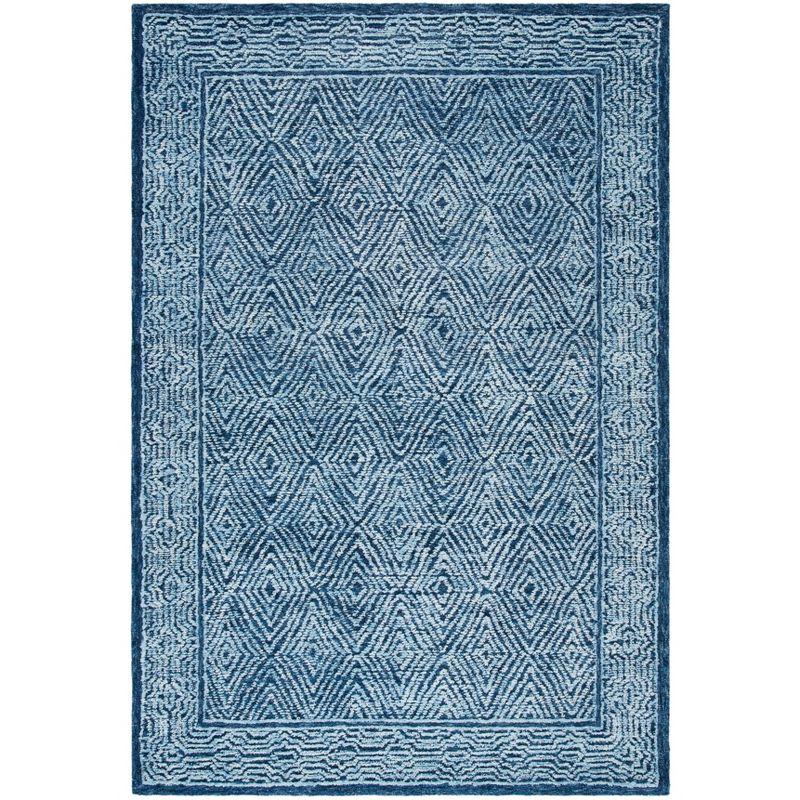 Capri CPR217 Hand Tufted Area Rug - Navy - 4'x6' - Safavieh.