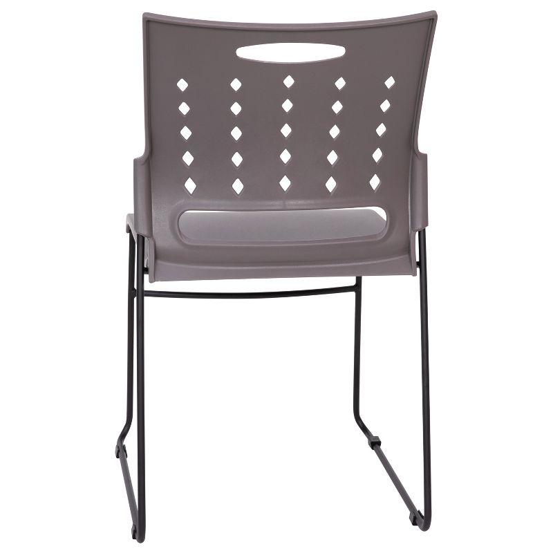 Heidi 881 lb. Capacity Sled Base Stack Chair with Air-Vent Back (Set of 5)