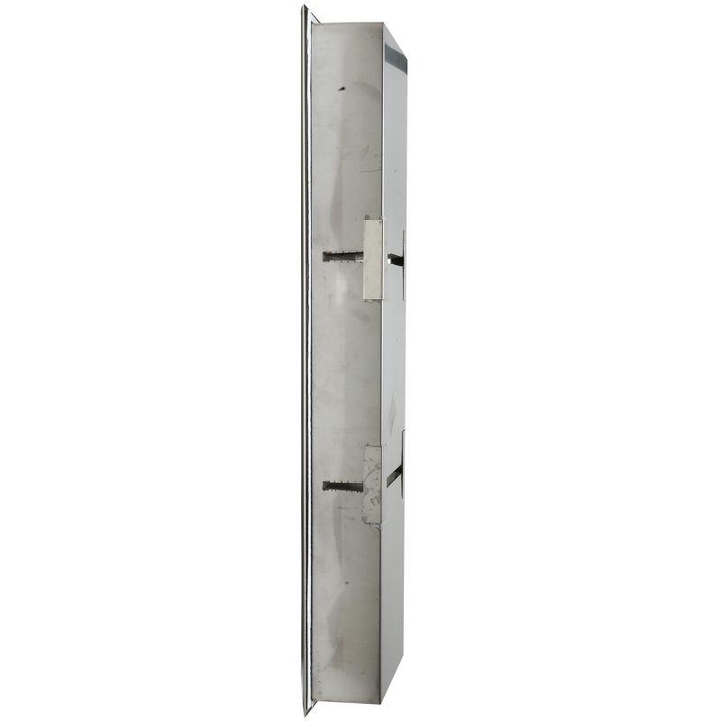 Vertical Stainless Steel Triple Shower Niche