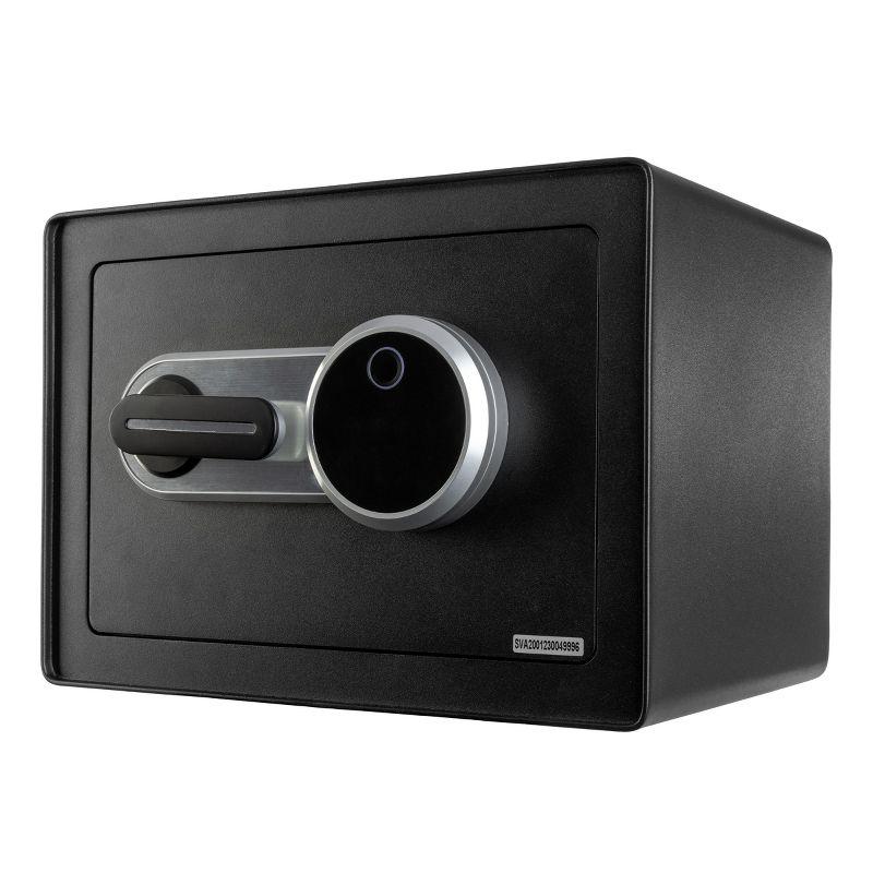 Stalwart Fingerprint Biometric Safe Lockbox, Black