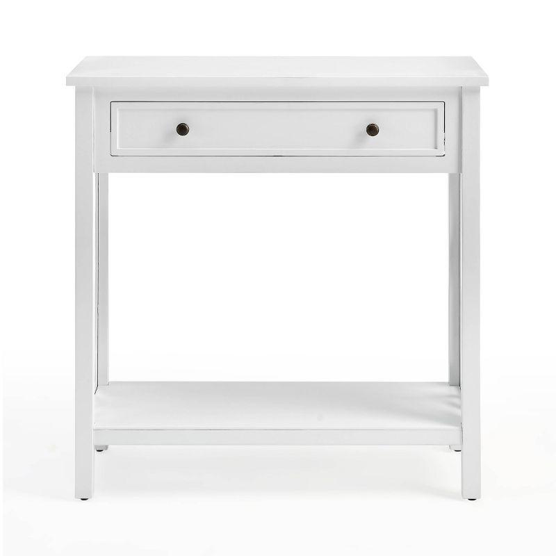 36" Middlebury Coffee Table, End Table with Tray and Console Table White - Alaterre Furniture: Living Room 3-Piece Set