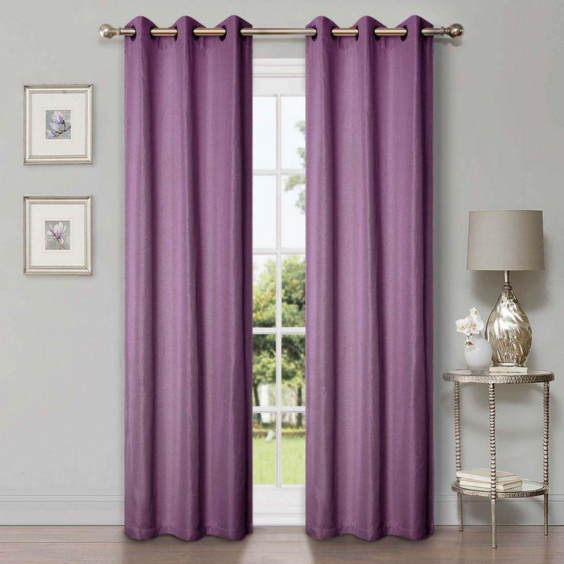 Gracie Oaks Evayah Modern Linen Inspired Classic Solid Room Darkening Curtain Panel (Set of 2)