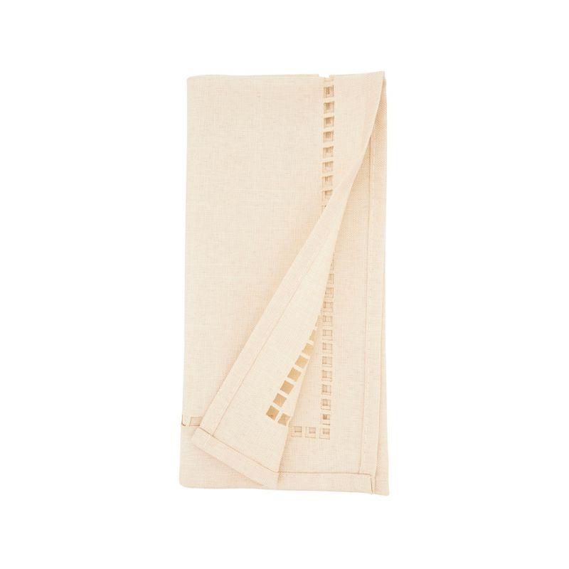 Saro Lifestyle Laser-Cut Hemstitch Napkin (Set of 4)