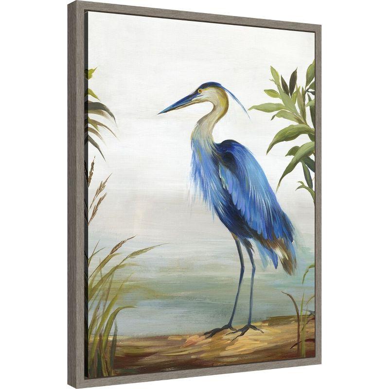 Amanti Art Blue Heron by Aimee Wilson Framed Canvas Wall Art