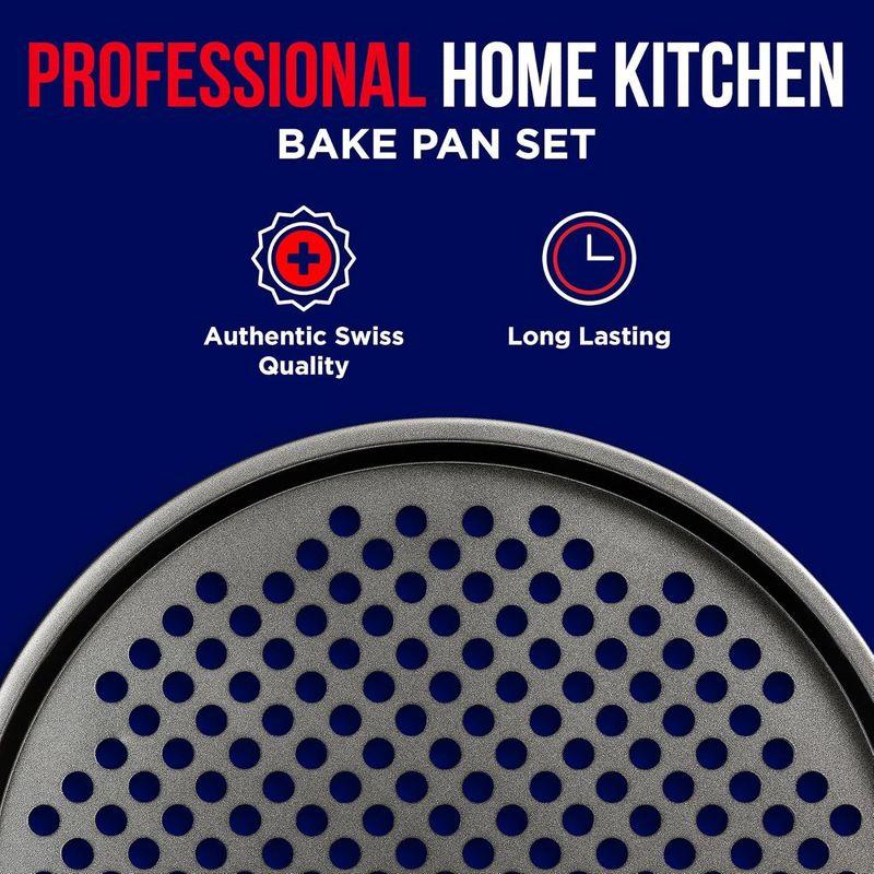 13-Inch Non-Stick Perforated Carbon Steel Pizza Pan