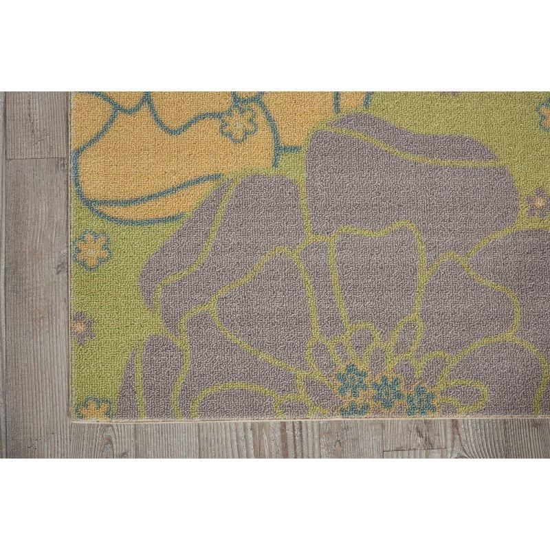 Nourison Home & Garden Green Indoor/Outdoor Area Rug RS021 2'3" x 8'