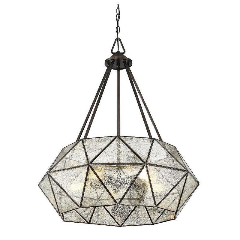 Savoy House Tartan 5 - Light Pendant in  Oiled Burnished Bronze