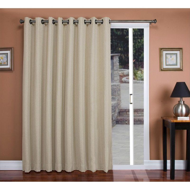 Parchment Blackout Grommet Patio Panel Curtain