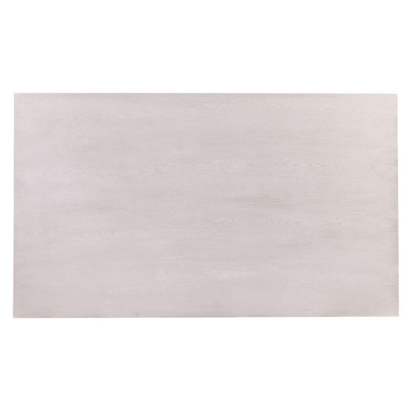 Cardwell Distressed Farmhouse Dining Table - White - SEI