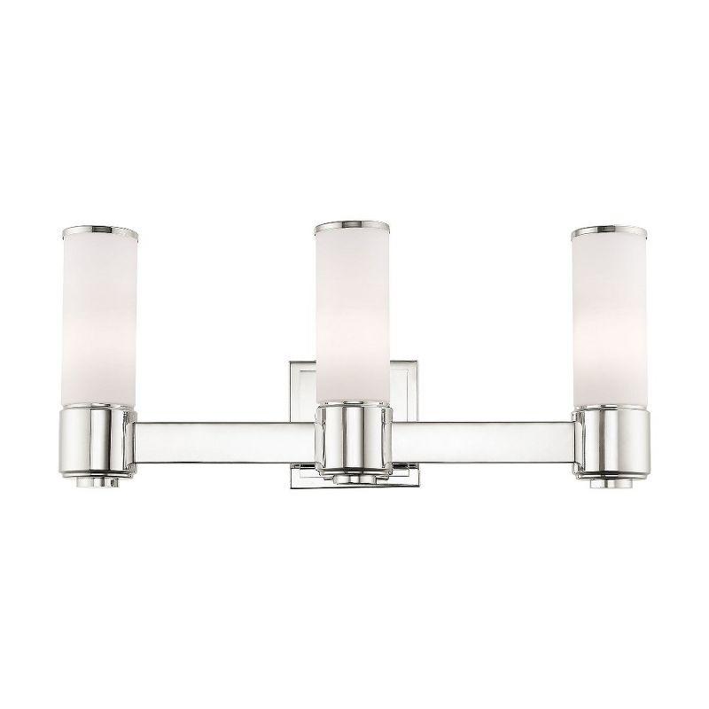 Livex Lighting Weston 3 - Light Vanity in  Polished Nickel