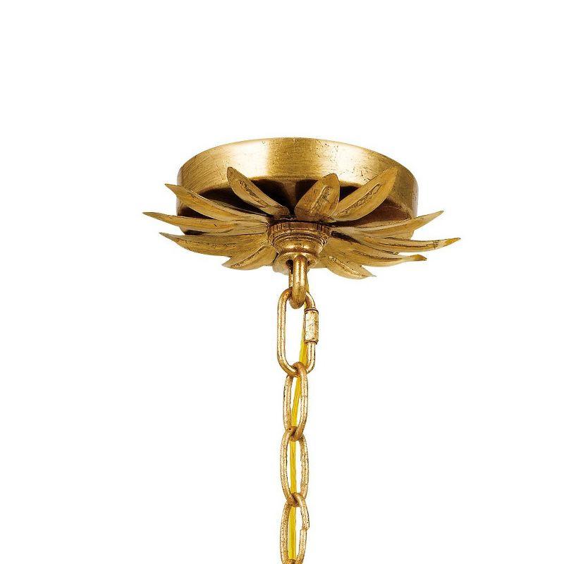 Crystorama Lighting Broche 3 - Light Chandelier in  Antique Gold