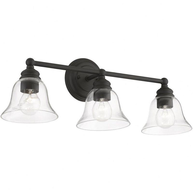 Livex Lighting Moreland 3 - Light Vanity in  Black