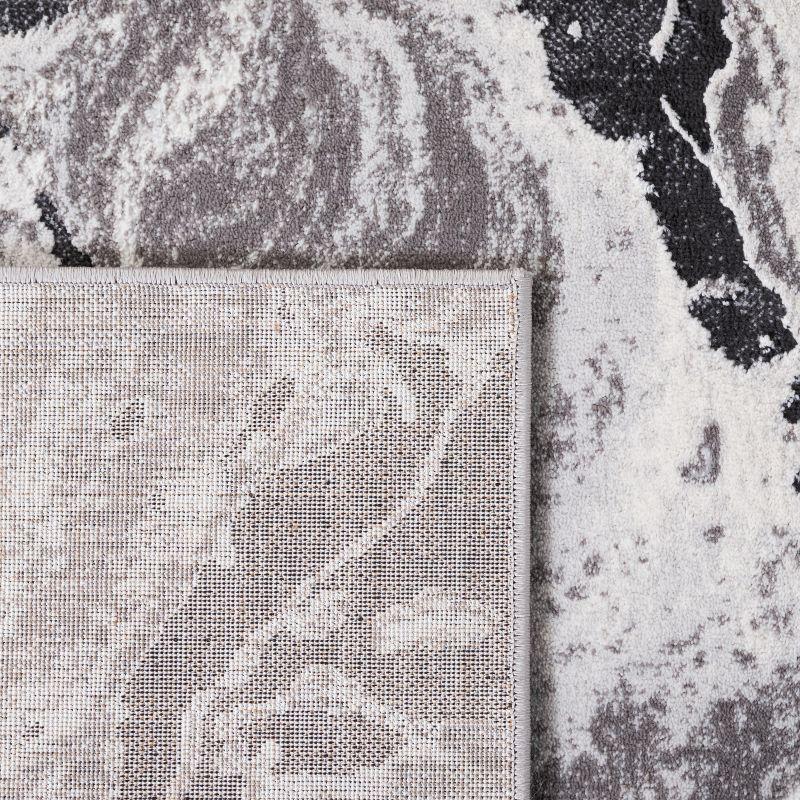 Amelia ALA277 Machine Made Indoor Area Rug - Charcoal/Gray - 6'-7"x6'-7" - Safavieh