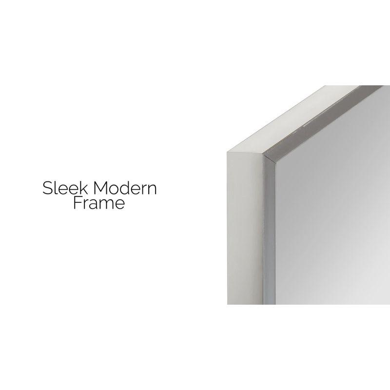 Kate & Laurel All Things Decor 22" x 31" Rhodes Hexagon Wall Mirror Black: Modern Style, No Assembly, Wall Mounted