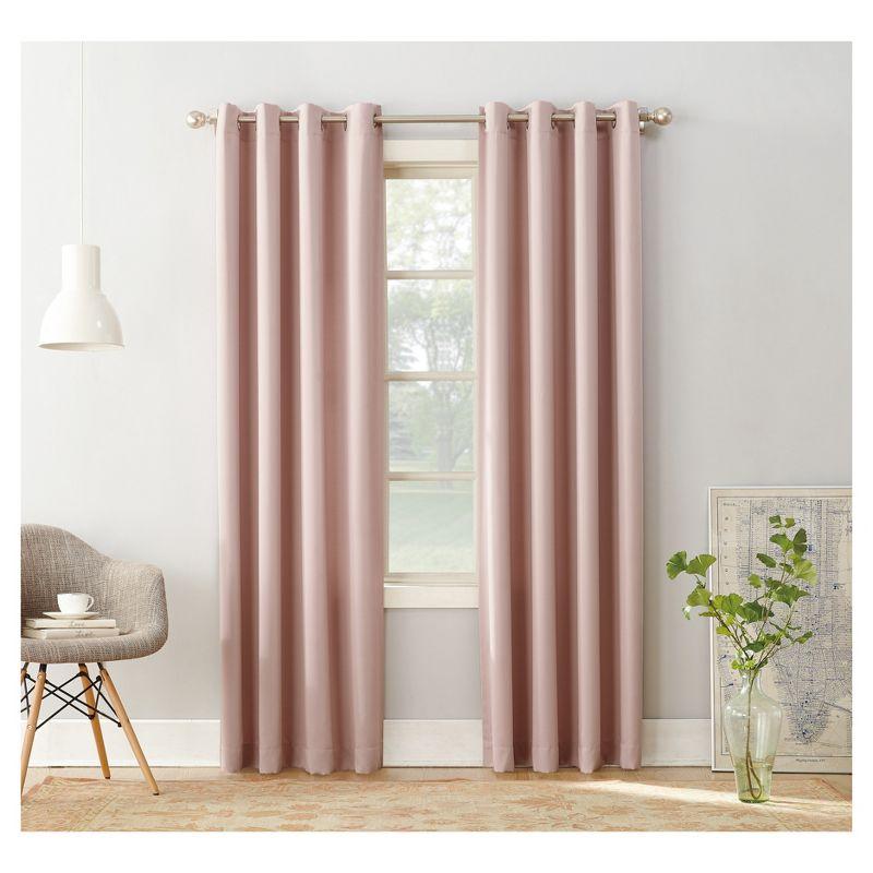 Sun Zero Room Darkening Seymour Grommet Curtain Panel