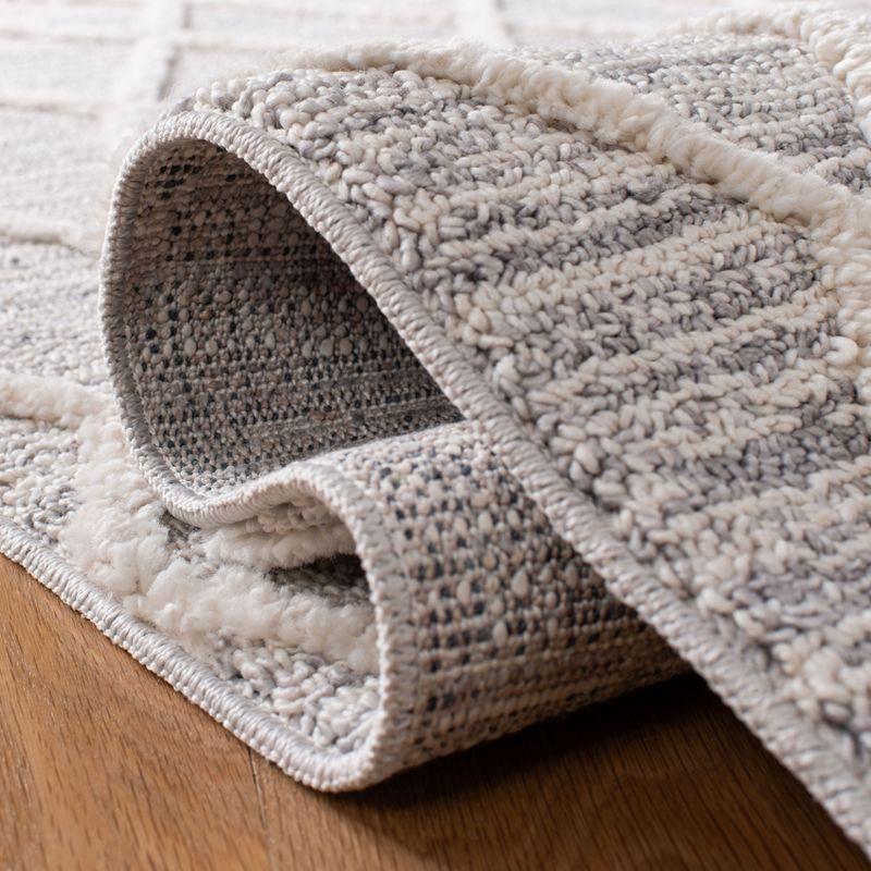 Marrakesh MRK514 Power Loomed Area Rug - Ivory/Gray - 5'x5' - Safavieh.