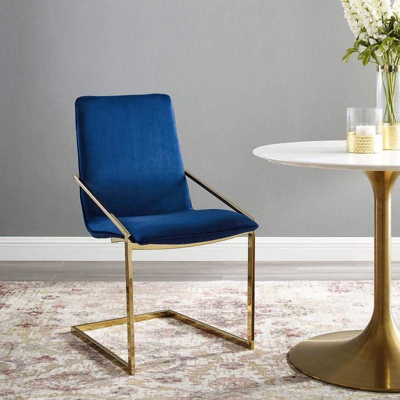Modway Pitch Performance Velvet Dining Armchair