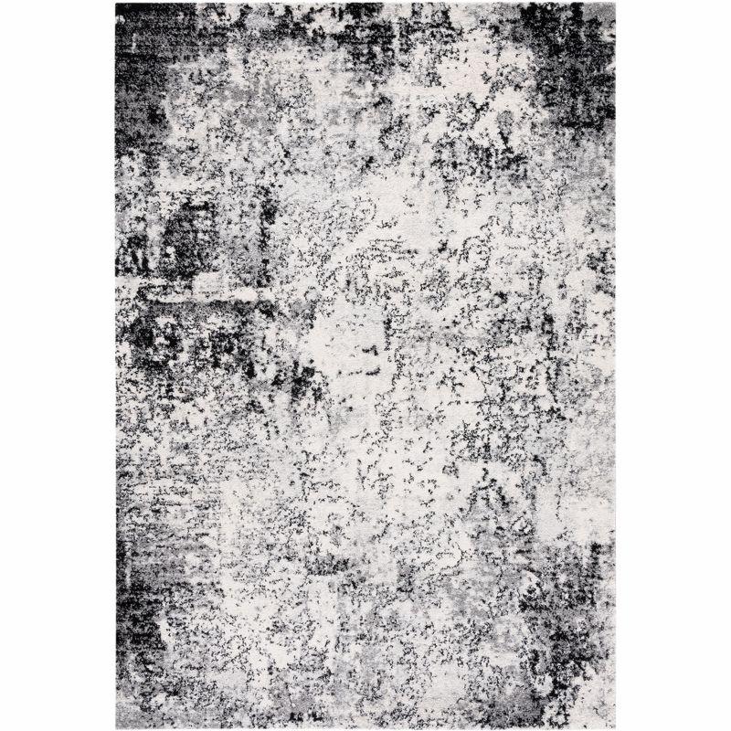 Tulum TUL284 Power Loomed Area Rug - Ivory/Black - 8'x10' - Safavieh.